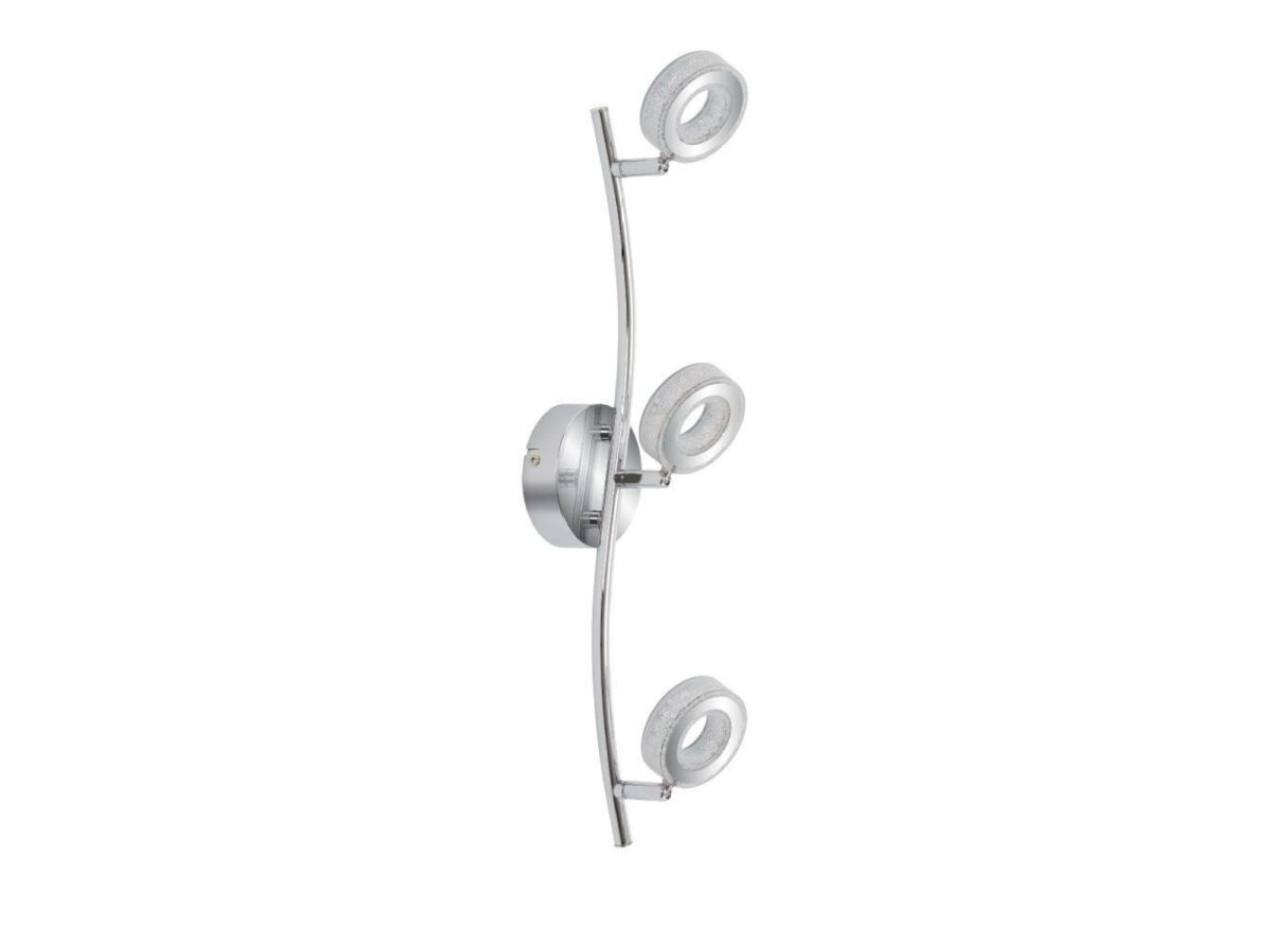 Listwa sufitowa Dorida chrom 3 pierścienie LED 3000 K