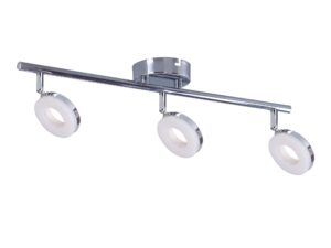 Miniaturka 1 - Listwa Emivia z trzema białymi modułami LED widok pod kątem