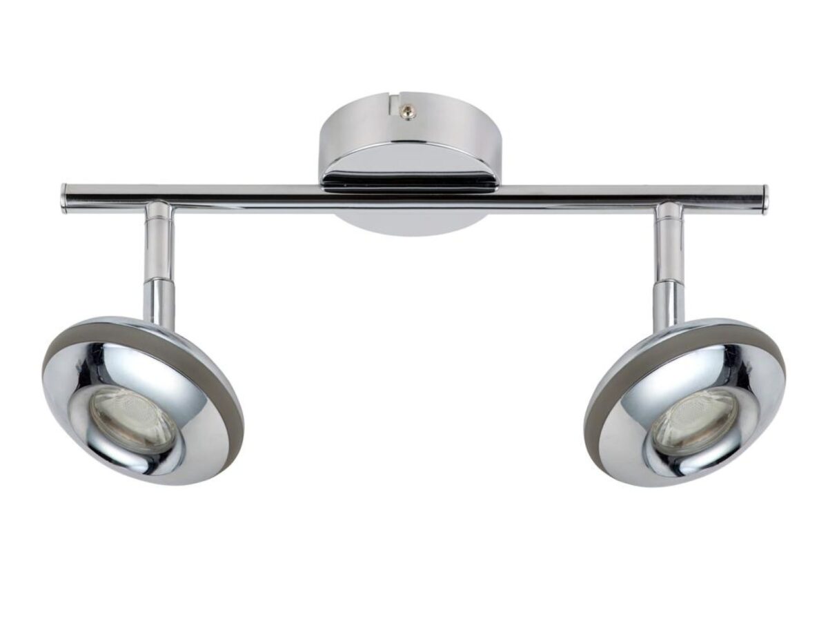 Listwa sufitowa Giletira chrom 2-punktowa LED z regulacją
