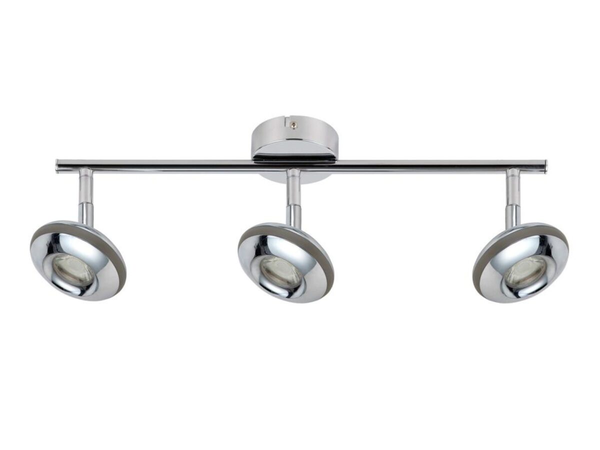 Listwa sufitowa Giletira chrom 3-punktowa LED z przegubami