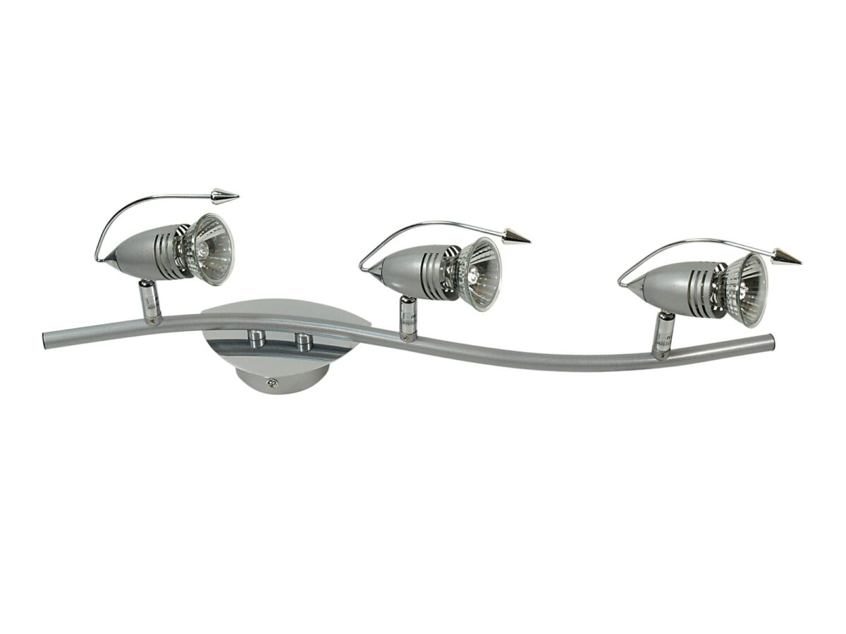 Listwa sufitowa Isomona antracyt i chrom 3×GU10 62 cm