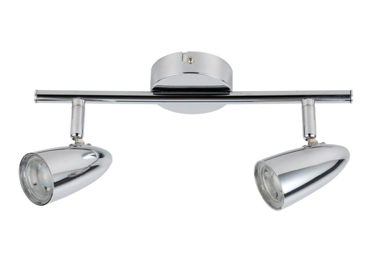 Listwa sufitowa LED Eladino 2-punktowa chrom 30 cm