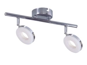 Miniaturka 1 - Chromowana lampa sufitowa Emivia z regulowanymi okrągłymi głowicami LED