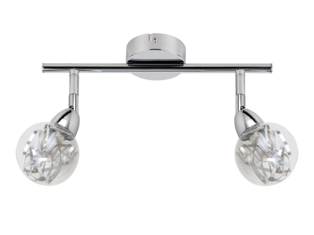 Listwa sufitowa LED Telesela 2-punktowa 12 W chrom