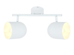 Miniaturka 6 - Listwa sufitowa Levarino z dwoma regulowanymi reflektorami