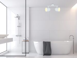 Miniaturka 1 - Listwa sufitowa Levarino z dwoma regulowanymi reflektorami – zdjęcie 2