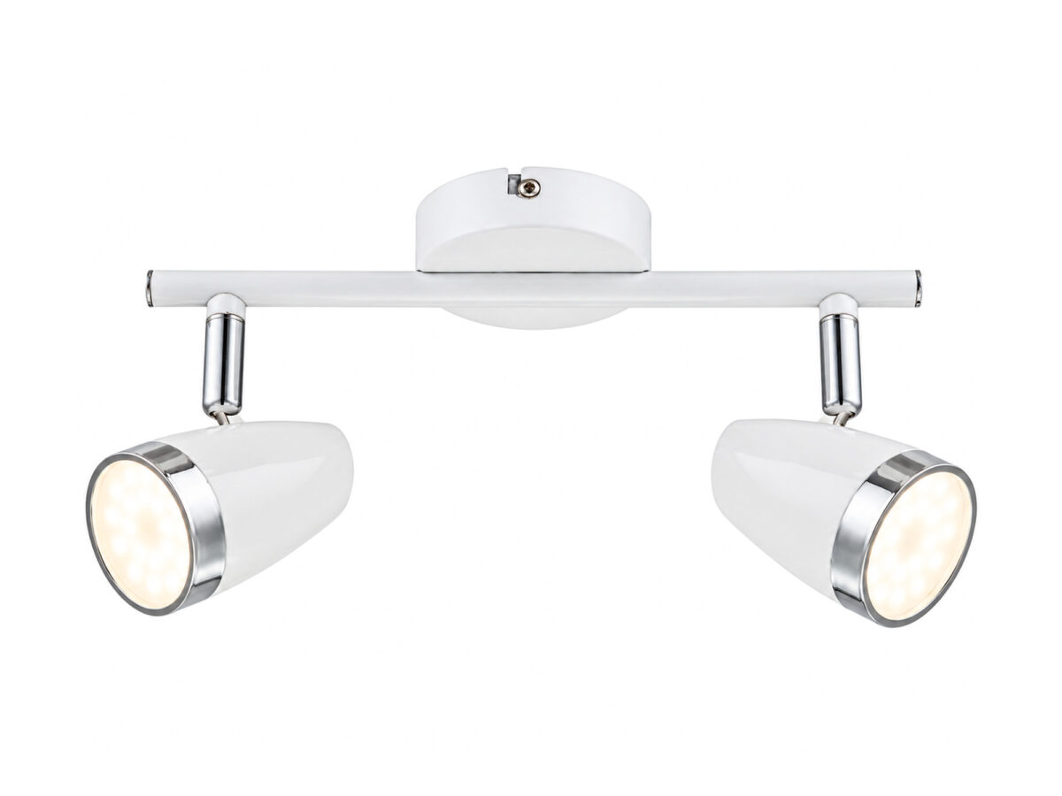 Listwa sufitowa LED Silemina biała 2-punktowa 25 cm