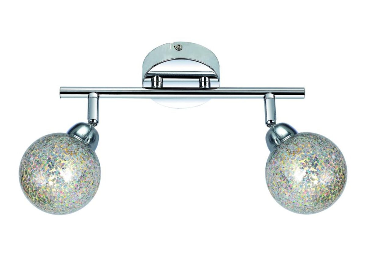 Listwa sufitowa LED 2-punktowa Teriva 30 cm chrom