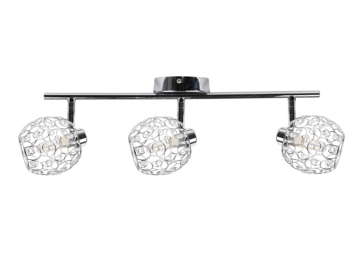 Listwa sufitowa Torotio 3-punktowa chrom 56 cm