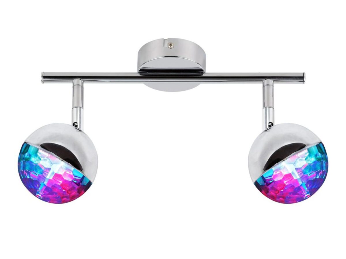Listwa sufitowa LED RGB Vesoreta 38 cm chrom
