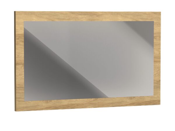 Lustro prostokątne Lorenza 115 × 70 cm w ramie hikora