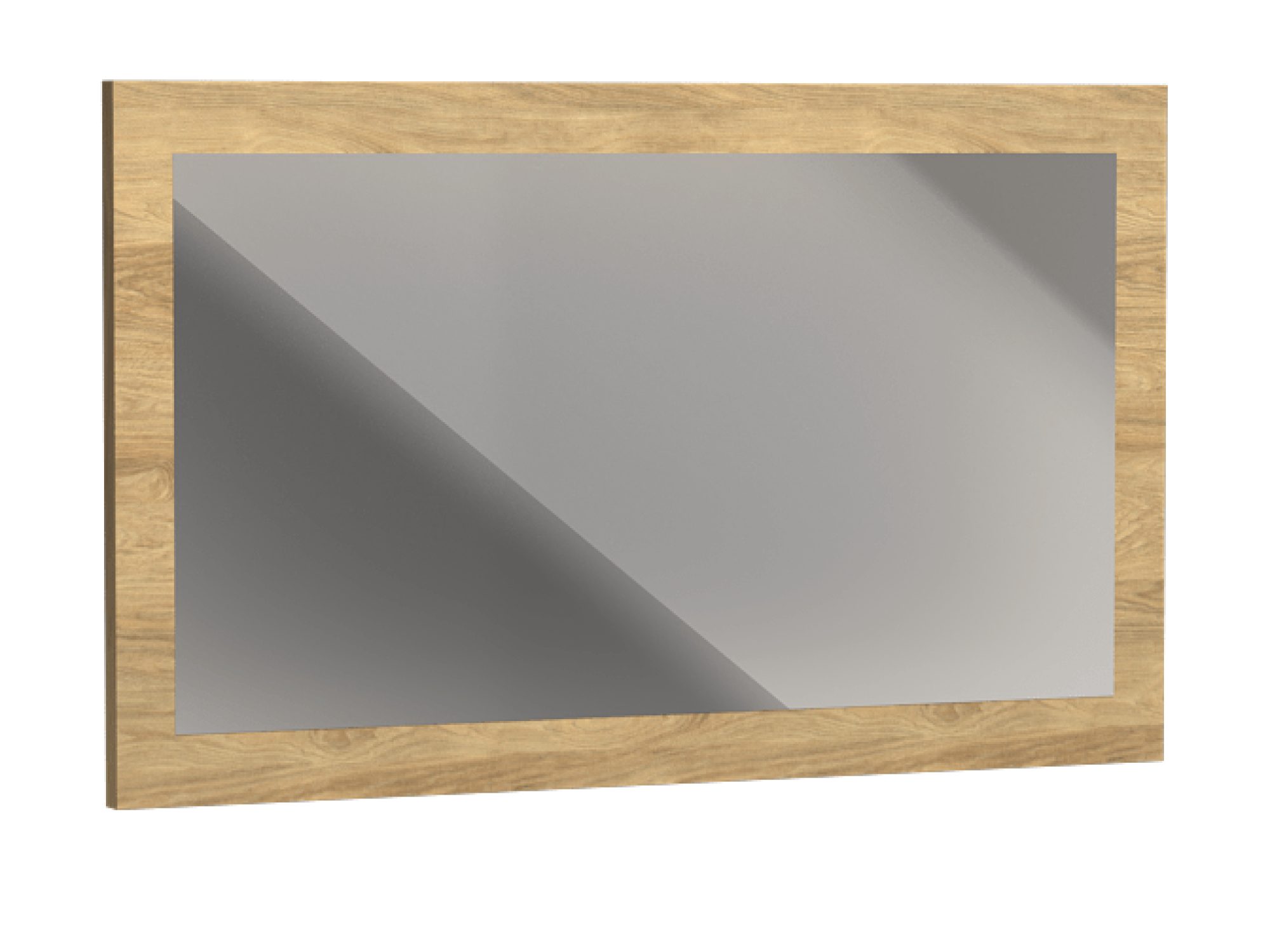Lustro prostokątne Lorenza 115 × 70 cm w ramie hikora