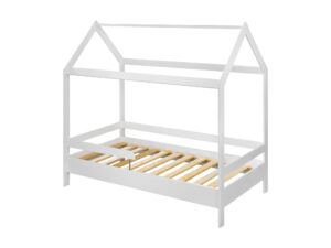 Miniaturka 1 - Łóżeczko dziecięce regulowane Tivelo 160×80 cm białe – zdjęcie 2