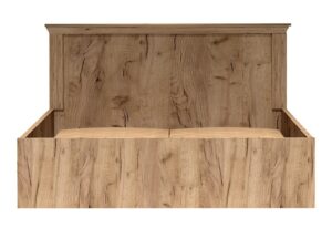 Miniaturka 1 - Łóżko Ambrina Kraft złoty 160x200 cm, widok wezgłowia i frontu ramy