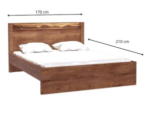 Miniaturka 3 - Łóżko Brenza rysunek wymiarów zewnętrznych 170 na 210 cm
