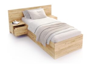 Miniaturka 5 - Łóżko Corvina w dekorze dąb craft — ujęcie frontowe