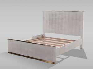 Miniaturka 3 - Łóżko Eleganza 180 × 200 cm z widocznym drewnianym stelażem