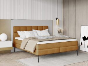 Miniaturka 1 - Łóżko kontynentalne Adelviano 140–180 × 200 cm w aranżacji wnętrza