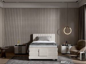 Miniaturka 1 - Łóżko kontynentalne z elektryczną regulacją Dixario 90–180x200 cm