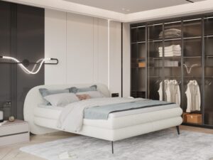 Miniaturka 1 - Łóżko kontynentalne z materacem Ovello 140–180x200 cm w aranżacji wnętrza