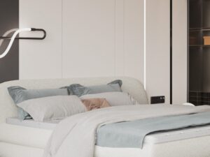 Miniaturka 5 - Łóżko kontynentalne z materacem Ovello 140–180x200 cm w aranżacji wnętrza 6