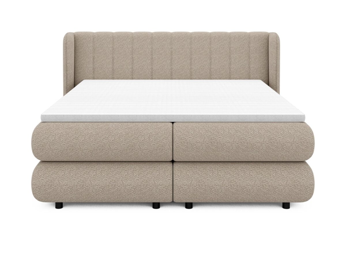 Łóżko kontynentalne z pojemnikiem Elissero 140–180×200 cm