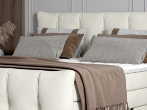 Miniaturka 5 - Łóżko kontynentalne z pojemnikiem Sofivella 140–180 × 200 cm w aranżacji wnętrza 4