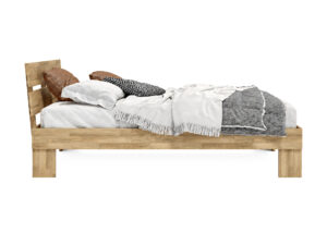 Miniaturka 5 - Łóżko dębowe Limaro 140–200 × 200 cm dąb naturalny – zdjęcie 5