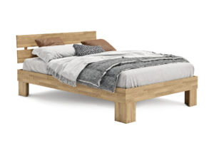 Miniaturka 1 - Łóżko dębowe Limaro 140–200 × 200 cm dąb naturalny