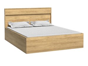 Miniaturka 5 - Łóżko Lorenza Hikora z laminowanym zagłówkiem, bez oświetlenia LED, materac pokazowy
