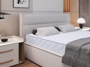 Miniaturka 3 - Łóżko tapicerowane z pojemnikiem Merivio 140–180x200 cm – zdjęcie 3