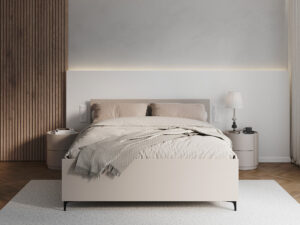 Miniaturka 7 - Łóżko Noverio z pojemnikiem i podnoszonym stelażem — w sypialni, korpus kaszmir