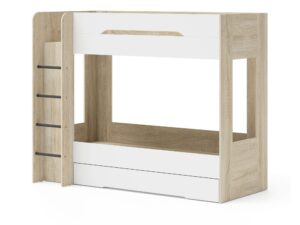 Miniaturka 5 - Łóżko piętrowe z szufladą Simi L 204 cm sonoma/biały, craft/grafit