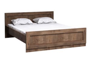 Miniaturka 4 - Łóżko Pradella 160 na 200 cm Dąb lefkas z wysokim wezgłowiem