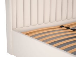 Miniaturka 11 - Łóżko tapicerowane Glamvero 140–200 × 200 cm szare w aranżacji wnętrza 11