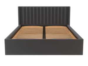 Miniaturka 3 - Łóżko tapicerowane Glamvero 140–200 × 200 cm szare – zdjęcie 4