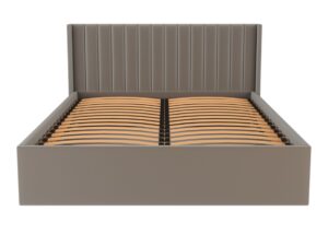 Miniaturka 7 - Łóżko tapicerowane Glamvero 140–200 × 200 cm szare – zdjęcie 8