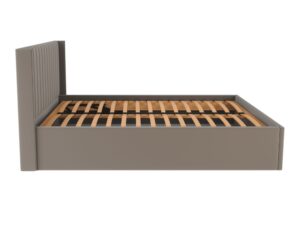 Miniaturka 8 - Łóżko tapicerowane Glamvero 140–200 × 200 cm szare – zdjęcie 9