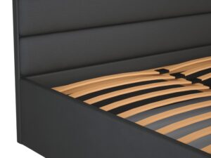 Miniaturka 2 - Łóżko tapicerowane z pojemnikiem Senviero 140–200 × 200 cm w aranżacji wnętrza 2