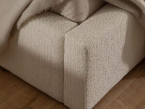 Miniaturka 3 - Narożnik ramy łóżka Astrevia – pętelkowa tkanina z bliska
