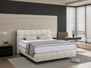 Miniaturka 2 - Łóżko tapicerowane z wysokim zagłówkiem Nobivio 140–180x200 cm w aranżacji wnętrza 2