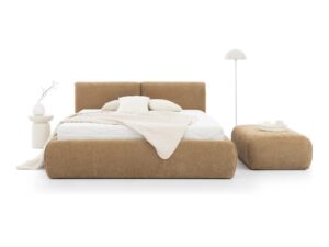 Miniaturka 1 - Łóżko Lenvario 160×200 z pufą i lampą
