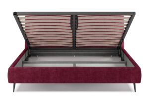 Miniaturka 3 - Łóżko tapicerowane ze złotymi detalami Elivera 140–180x200 cm – zdjęcie 4