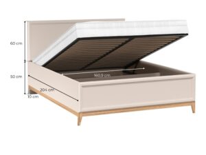Miniaturka 4 - Łóżko Velvara 160×200 – podniesiony stelaż na siłownikach gazowych