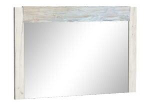 Miniaturka 2 - Lustro Brenza 120 × 80 cm w kolorze kraft biały – prostokątna tafla