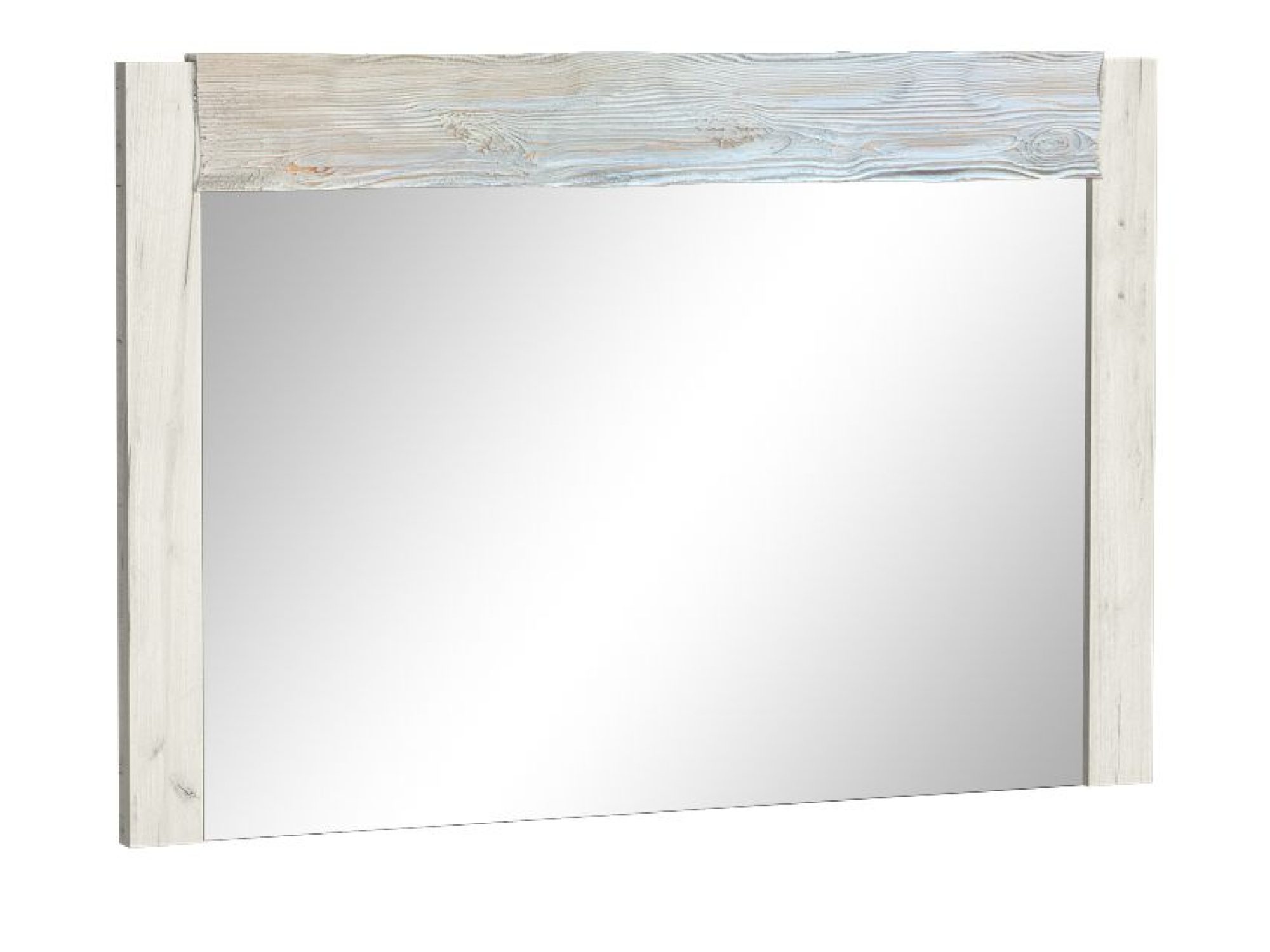 Lustro Brenza 120 × 80 cm w kolorze kraft biały – prostokątna tafla