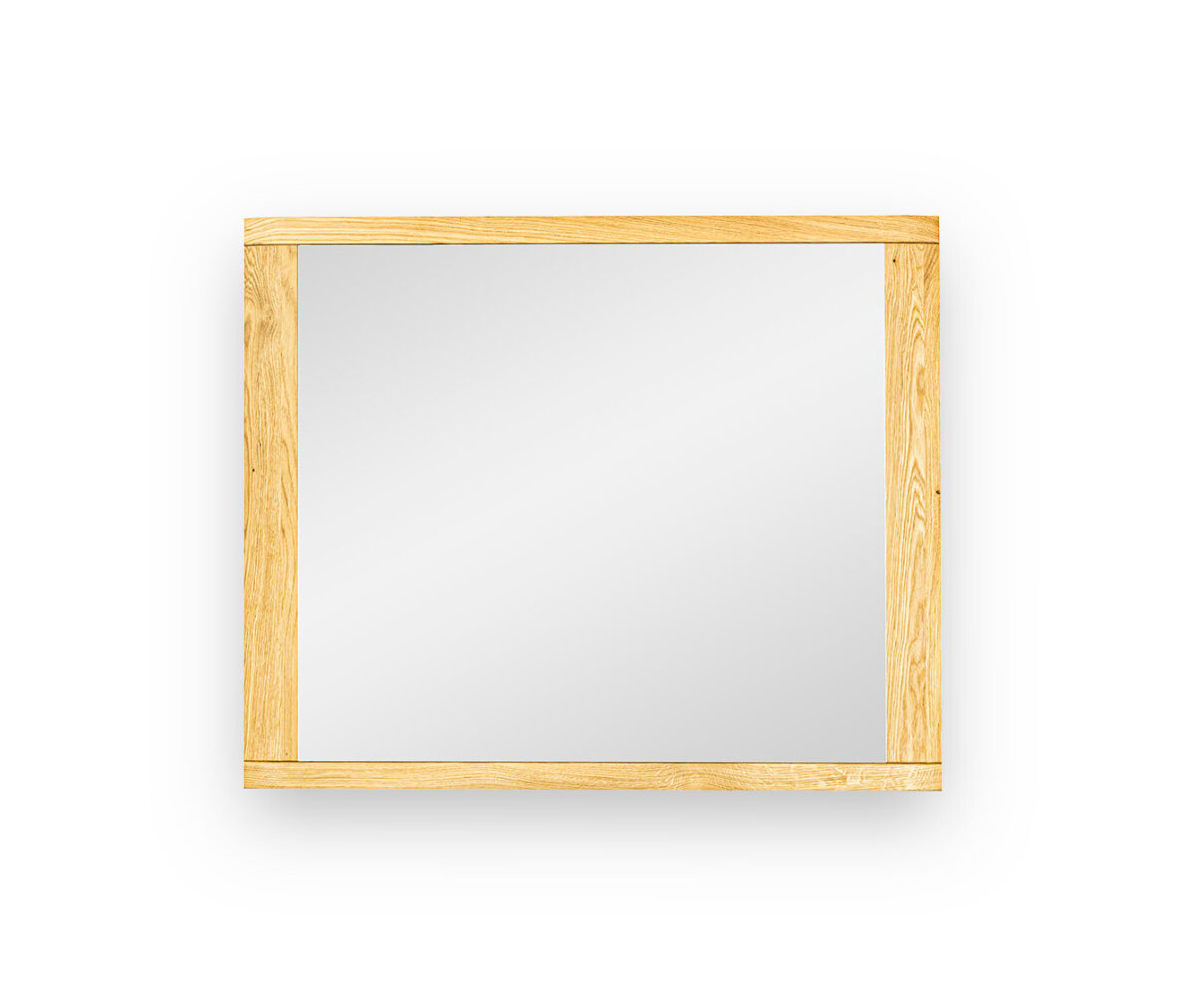 Lustro do przedpokoju Corvena w dębowej oprawie 100 cm