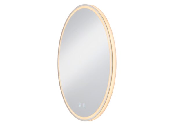 Lustro łazienkowe Trukko WL LED 60 cm w ciepłym świetle, ujęcie z boku