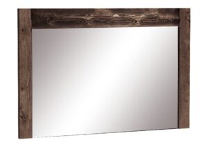 Miniaturka 4 - Lustro prostokątne Brenza 120 cm w ramie jesion ciemny – widok na białym tle