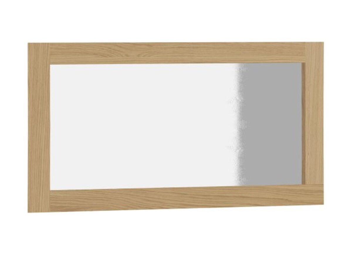 Lustro prostokątne Monvello 140 × 70 cm jasne drewno